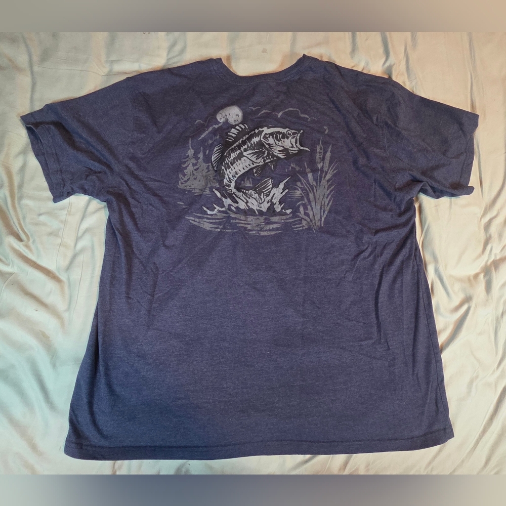 Ridgecut Men's Bass Splash Short-Sleeve T-Shirt Size 3XL - Picture 2 of 5